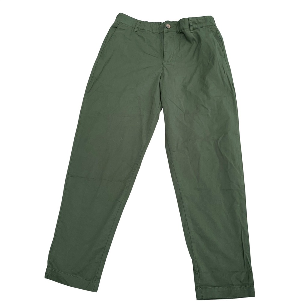 Pact Mens Organic Cotton Stretch Chino Pants Forest Green Size M Straight Leg